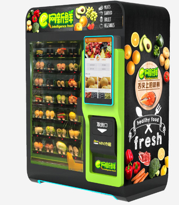 Verkoopmachine van vers fruit groenten salades Intelligente verkoopmachine met één kast