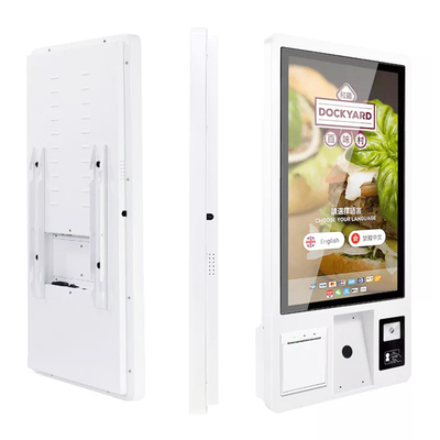 Het touche screen bevindt zich Digitale de Controlebetaling van de Self - servicekiosk Opdracht gevend Restaurant tot Orde