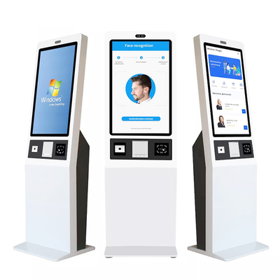 Self-service kiosk registratie wachtrij enquête dispensator betalingsterminal
