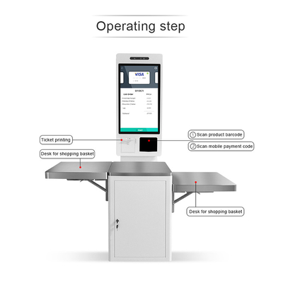 POS van de de Kioskbetaling van de self - servicecontrole uit Machine voor Supermarkt