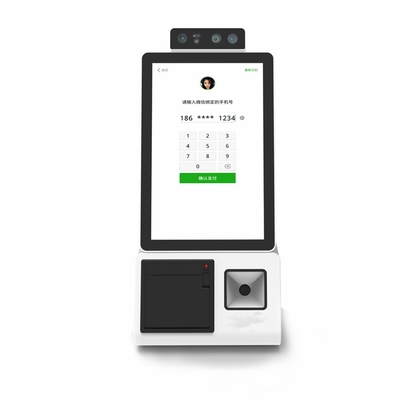 Zelfbediening Bestelling Betaling Kiosk Machine Ips Lcd Zelfbestelling Tablet Kiosk 10,1 inch