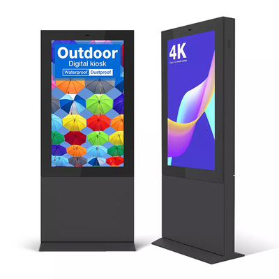 Vloer die de Waterdichte Kiosk van het 55 Duimtouche screen voor Reclame bevinden zich