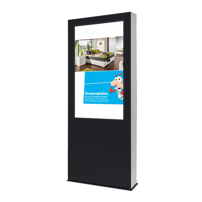 Vloer die de Waterdichte Kiosk van het 55 Duimtouche screen voor Reclame bevinden zich