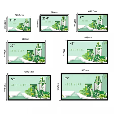 43 de duimmuur zette het Digitale Signage LCD van de Menuraad Vertoning Reclamescherm op