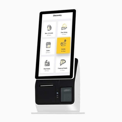 Touch screenzelfbediening die tot onafhankelijke de zelfbedieningskiosk opdracht geven van de rekeningsbetaling