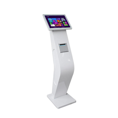 22 duimvloer die Android-Machine van de het Touche screenkiosk van het Systeem de Elektronische Kaartje bevinden zich