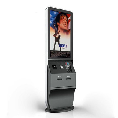 de machine van de betalingskiosk met de lezer van de de streepjescodescanner NFC van de kaartautomaat