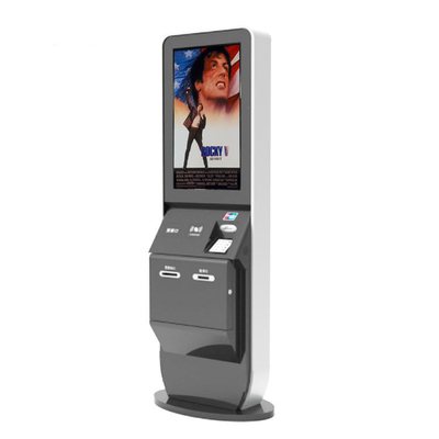de machine van de betalingskiosk met de lezer van de de streepjescodescanner NFC van de kaartautomaat