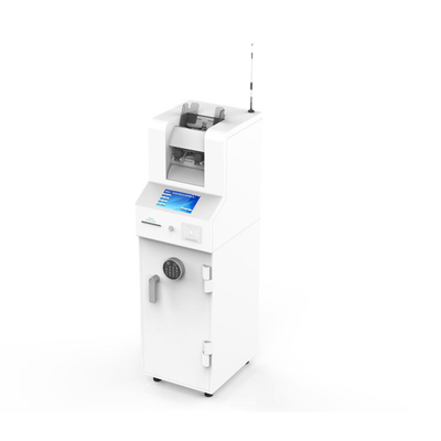 Hij heeft een aangepaste CDM Cash Collection Solution Stand Of Cash Deposit Machine.
