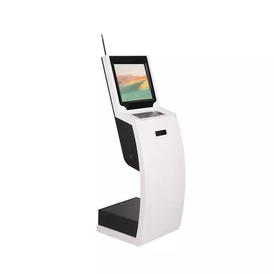 Vloer die LCD Adverterende de Kaartlezer Self Service Kiosk van Vertoningsic voor Binnen bevinden zich
