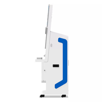 32-inch scherm Zelfbediening Betaling Kiosk Aanwezigheid Gezichtsherkenningsterminal met temperatuurmeetsysteem
