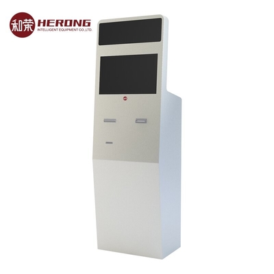 Dual-screen self-service kiosk met internationale standaard voor de financiële sector