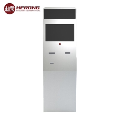 Dual-screen self-service kiosk met internationale standaard voor de financiële sector
