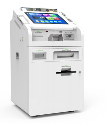 19 inch touchscreen hoek verstelbare witte compacte bankapparatuur STM Smart Teller Machine