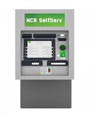Self-Serv NCR 6634 Walk-Up Through-The-Wall Full-Function Whole ATM Machine