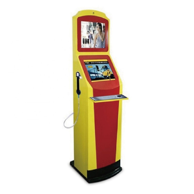 Openlucht de Informatiekiosk van Selfcheck van de het twee Schermloterij met Microfoon