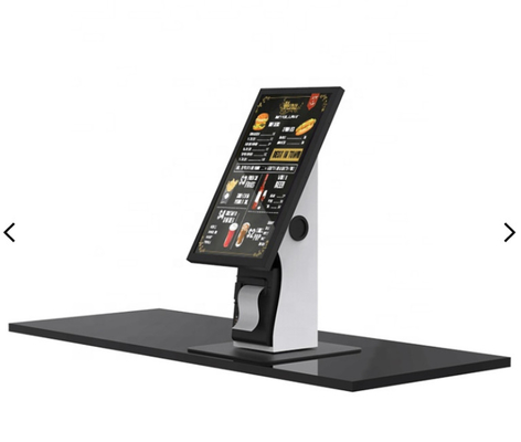 De Self - servicepos van het restaurantvoedsel Kioskinformatie Mini Kiosk With Printer Holder