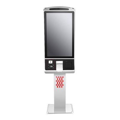 32-inch touchscreen betaalmachine kiosk met thermische printer en Qr-code scanner