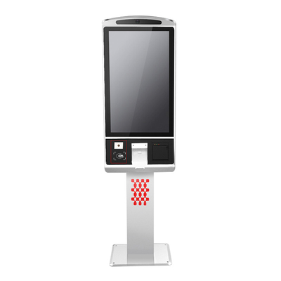 32-inch touchscreen betaalmachine kiosk met thermische printer en Qr-code scanner