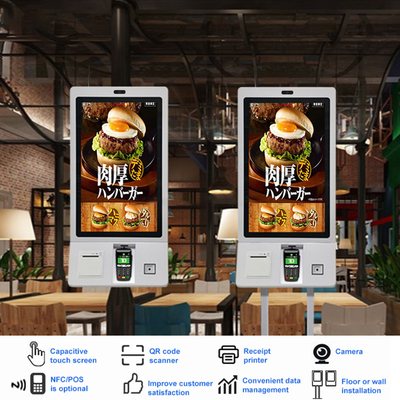Snel Voedselrestaurant 32 Duim allen die in de Betaling van de One Touchself - service tot Kiosk opdracht geven