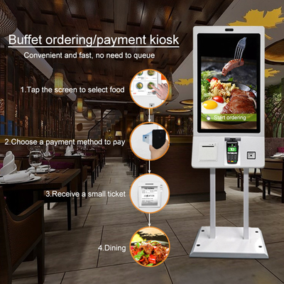 Snel Voedselrestaurant 32 Duim allen die in de Betaling van de One Touchself - service tot Kiosk opdracht geven