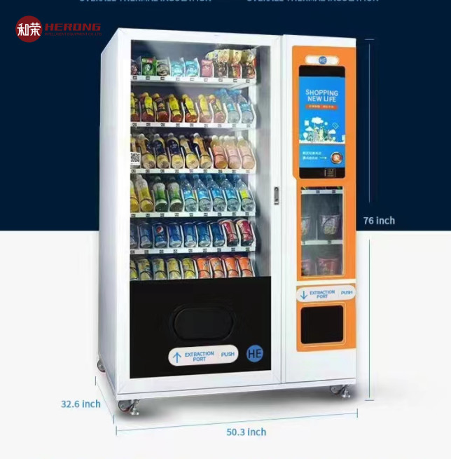 HD Screen Drink Vending Machine Kiosk Wm22 Koeling Type Algemene thermische isolatie