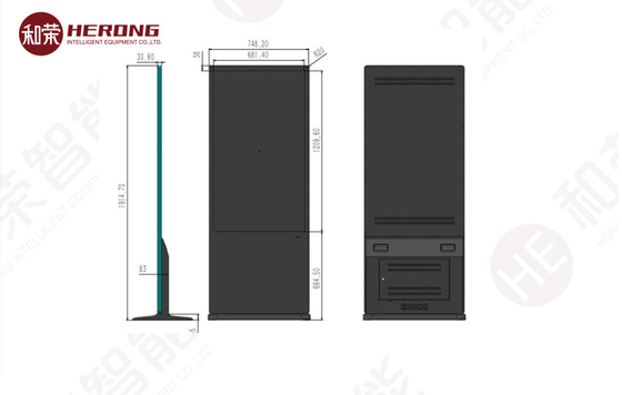 HD FHD Intelligent Advertising Machine 55 inch scherm