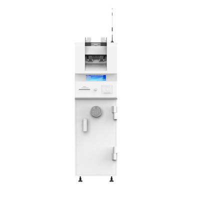 Hij heeft een aangepaste CDM Cash Collection Solution Stand Of Cash Deposit Machine.
