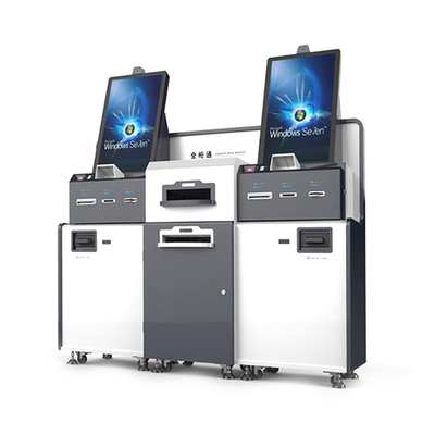 Het Systeem van Bill Payment Supermarket Cashier Kiosk Pos met Dubbel Touch screen